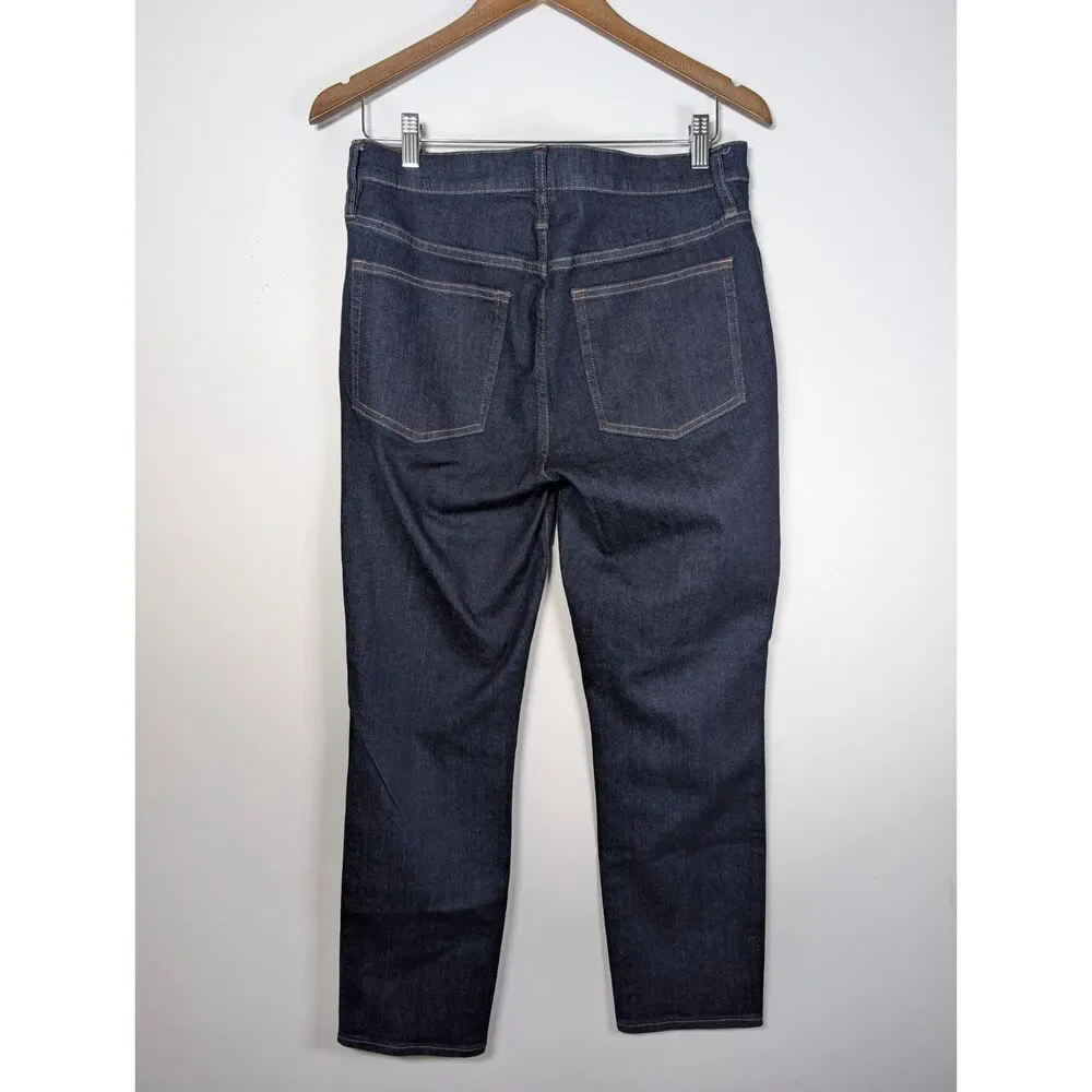 J. Crew Mid-Rise Vintage Slim-Straight Jeans 30 Resin Rinse Japanese Denim Chic